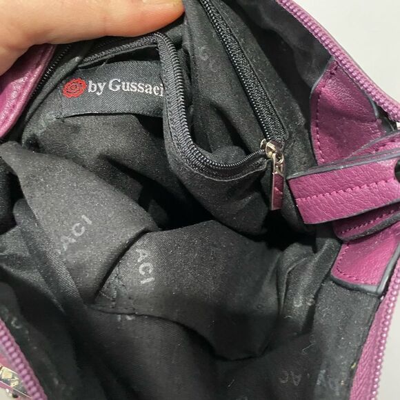 Purple leather gussaci bag - Picture 9 of 10